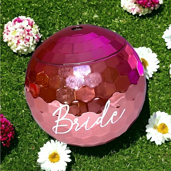 NWT BRIDE Pink Disco Ball Cup - Picture 1 of 3